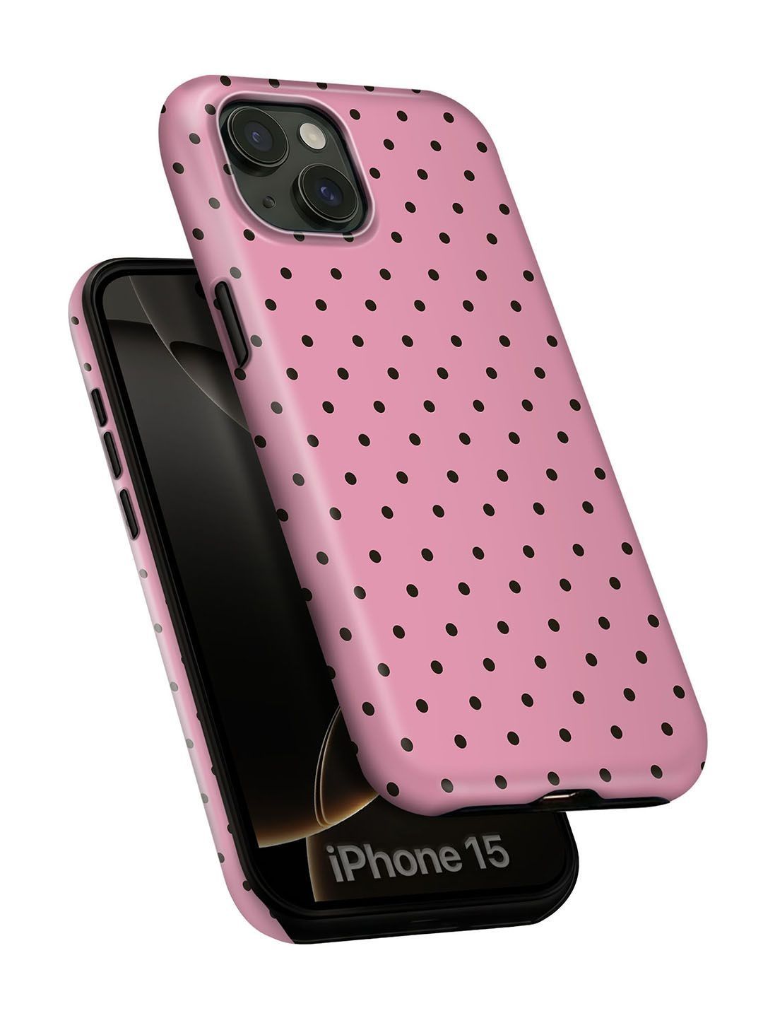 QRIOH Geometric Printed iPhone 15 Back Case Mobile Accessories-picture-42