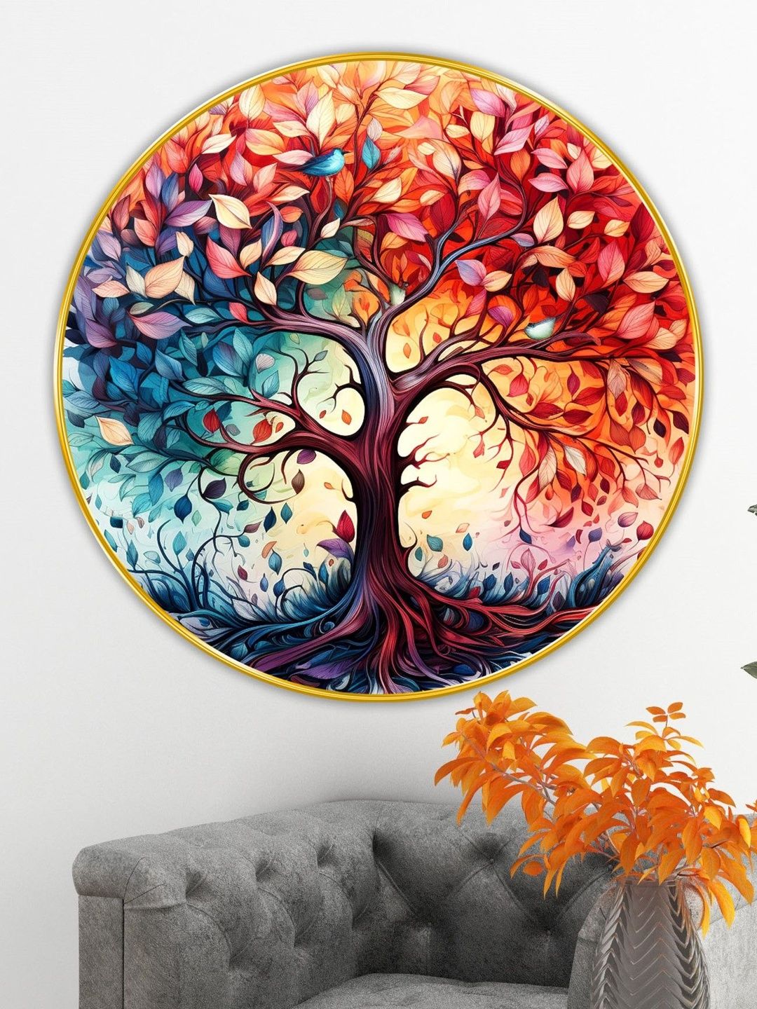 Myntra Elegant Homes Multicoloured MDF Other Wall Paintings-picture-25