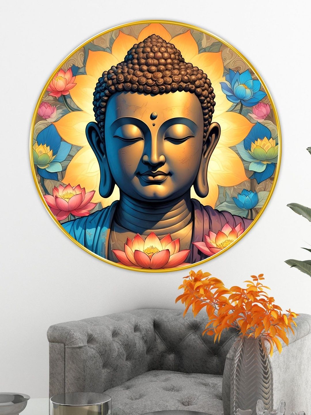 Myntra Elegant Homes Multicoloured MDF Religious Wall Paintings-image-23