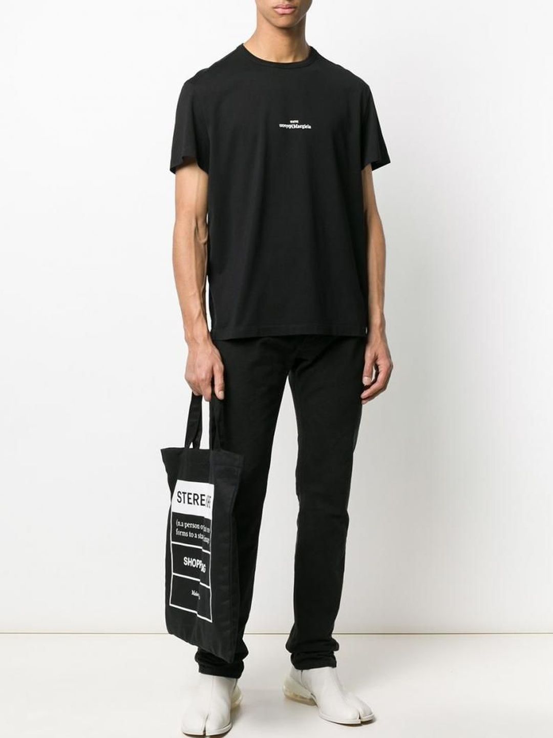 maison margiela Black Logo cotton t-shirt-picture-18