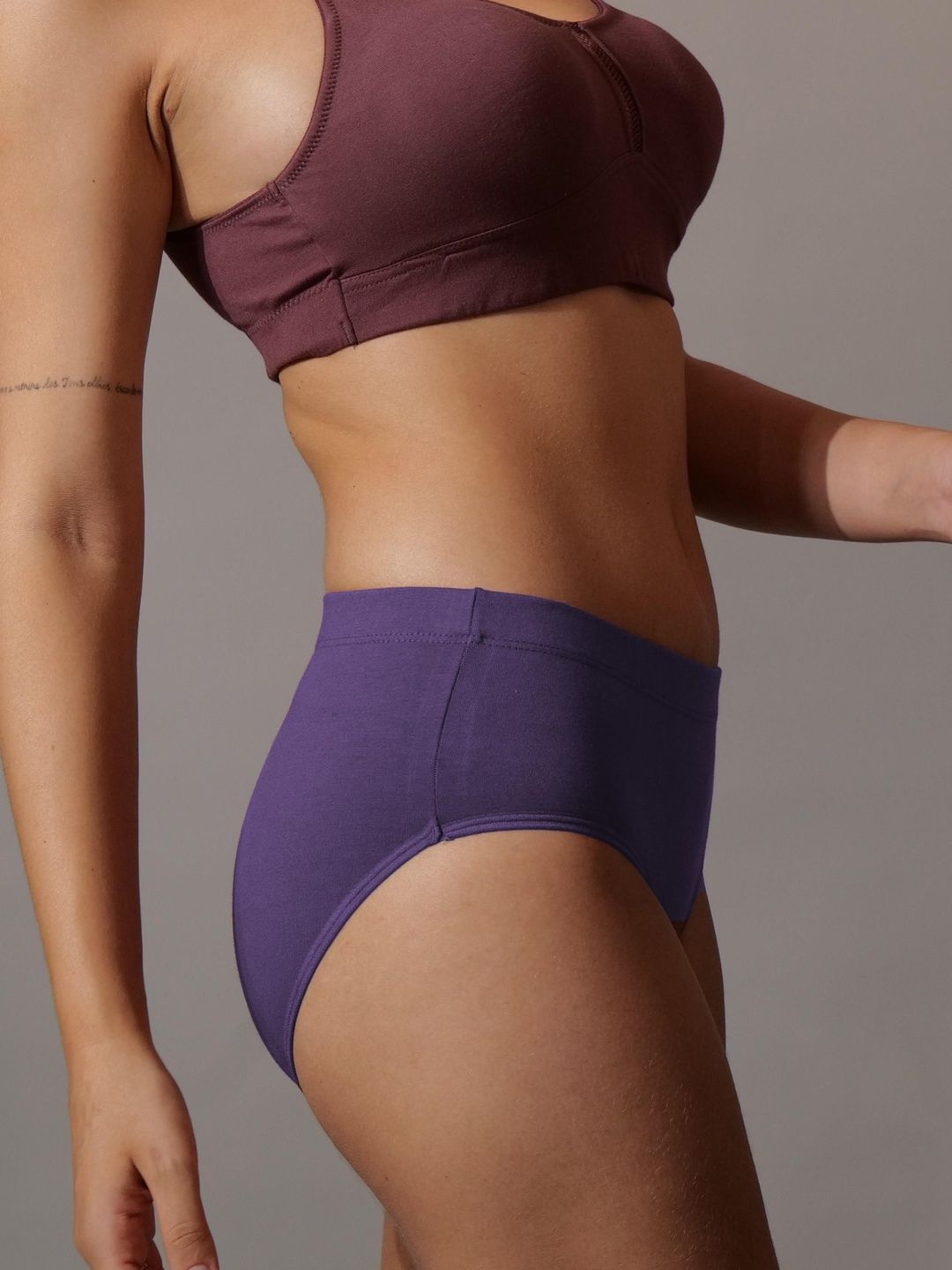 BODYSIZE Women Pack of 2 Assorted Basic Briefs-image-15