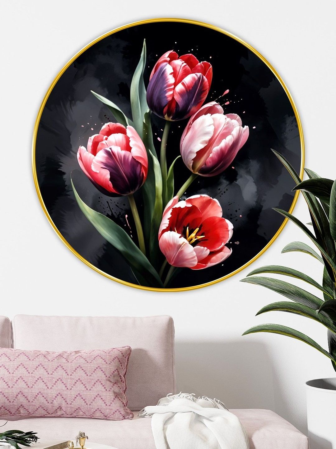 Myntra Elegant Homes Black MDF Other Wall Paintings-picture-26