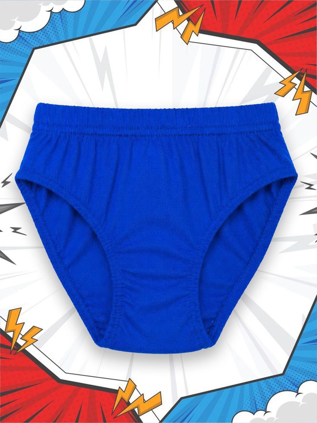 NUSYL Boys Pack of 5 Printed Cotton Basic Briefs-image-37
