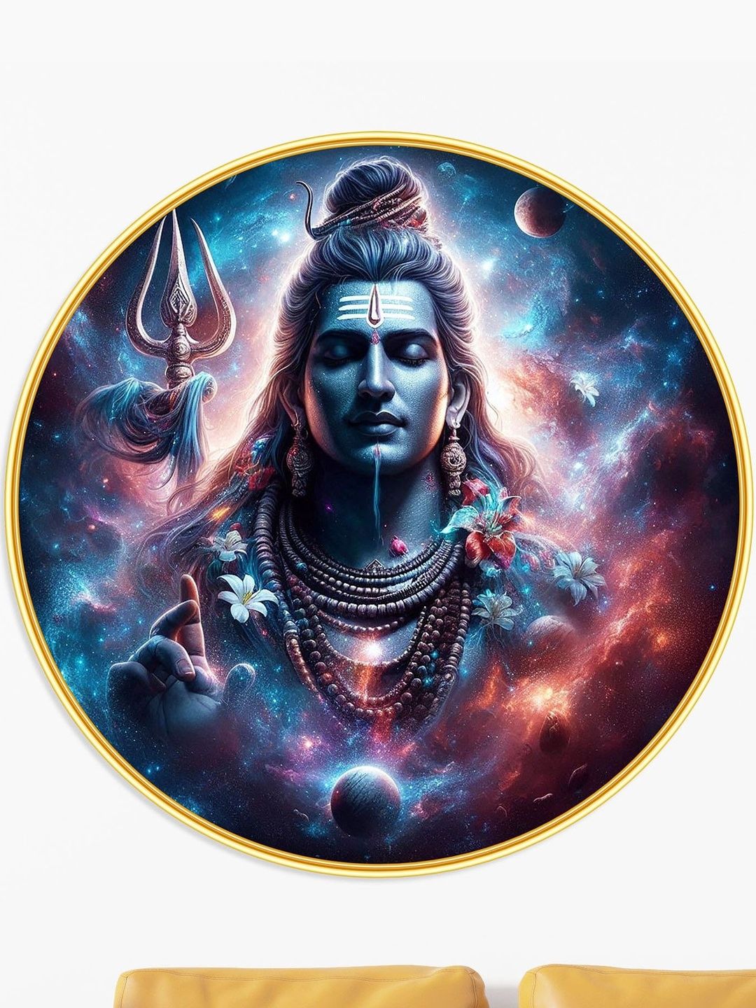 Myntra Elegant Homes Multicoloured MDF Religious Wall Paintings-image-10