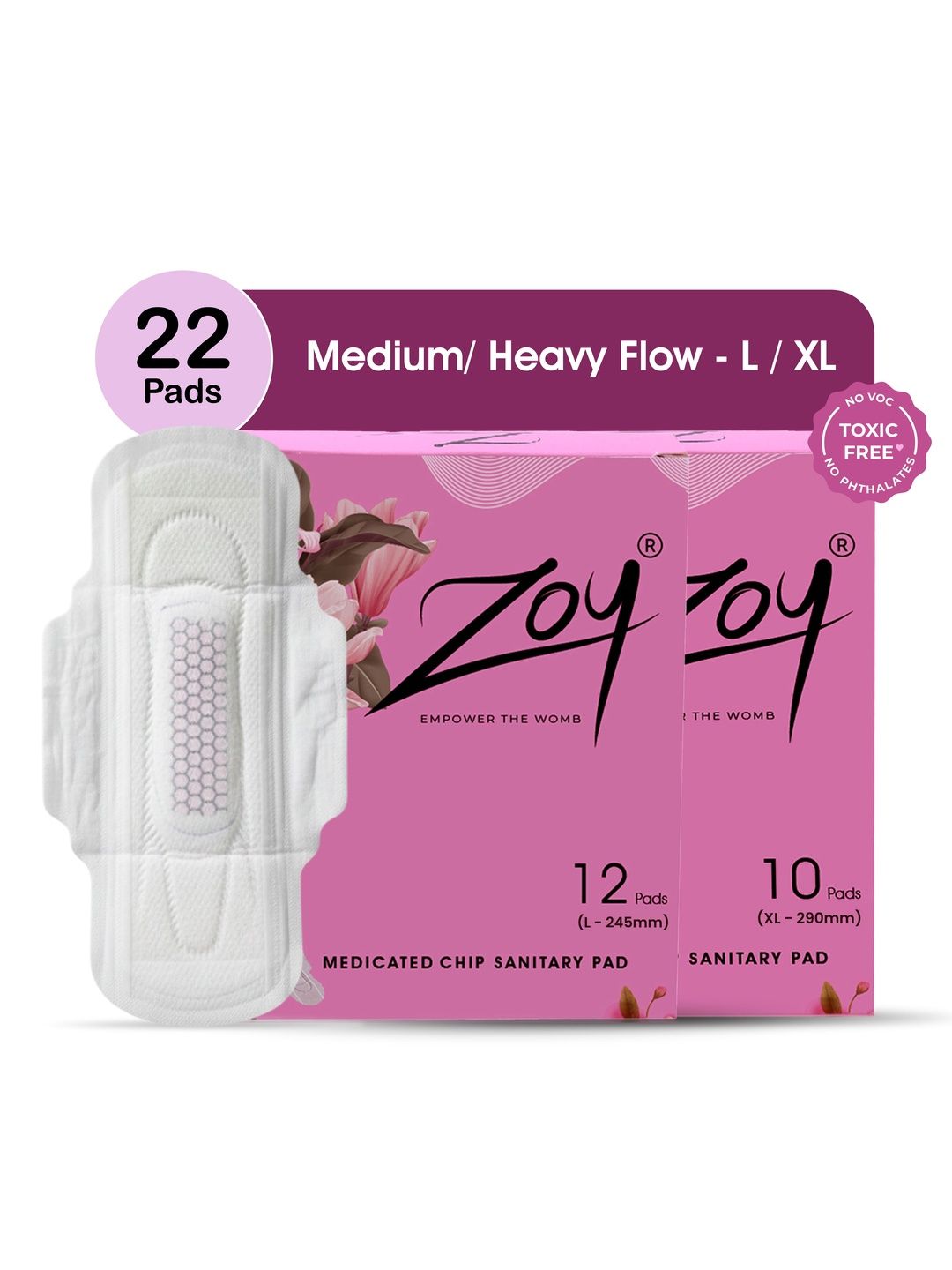 ZOY Set Of 2 Anti Bacterial Super Soft Graphene Sanitary Pads - L-XL-image-37