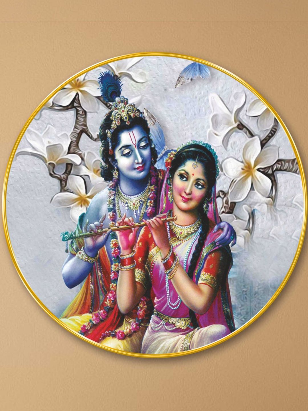 Myntra Elegant Homes Multicoloured MDF Religious Wall Paintings-image-48