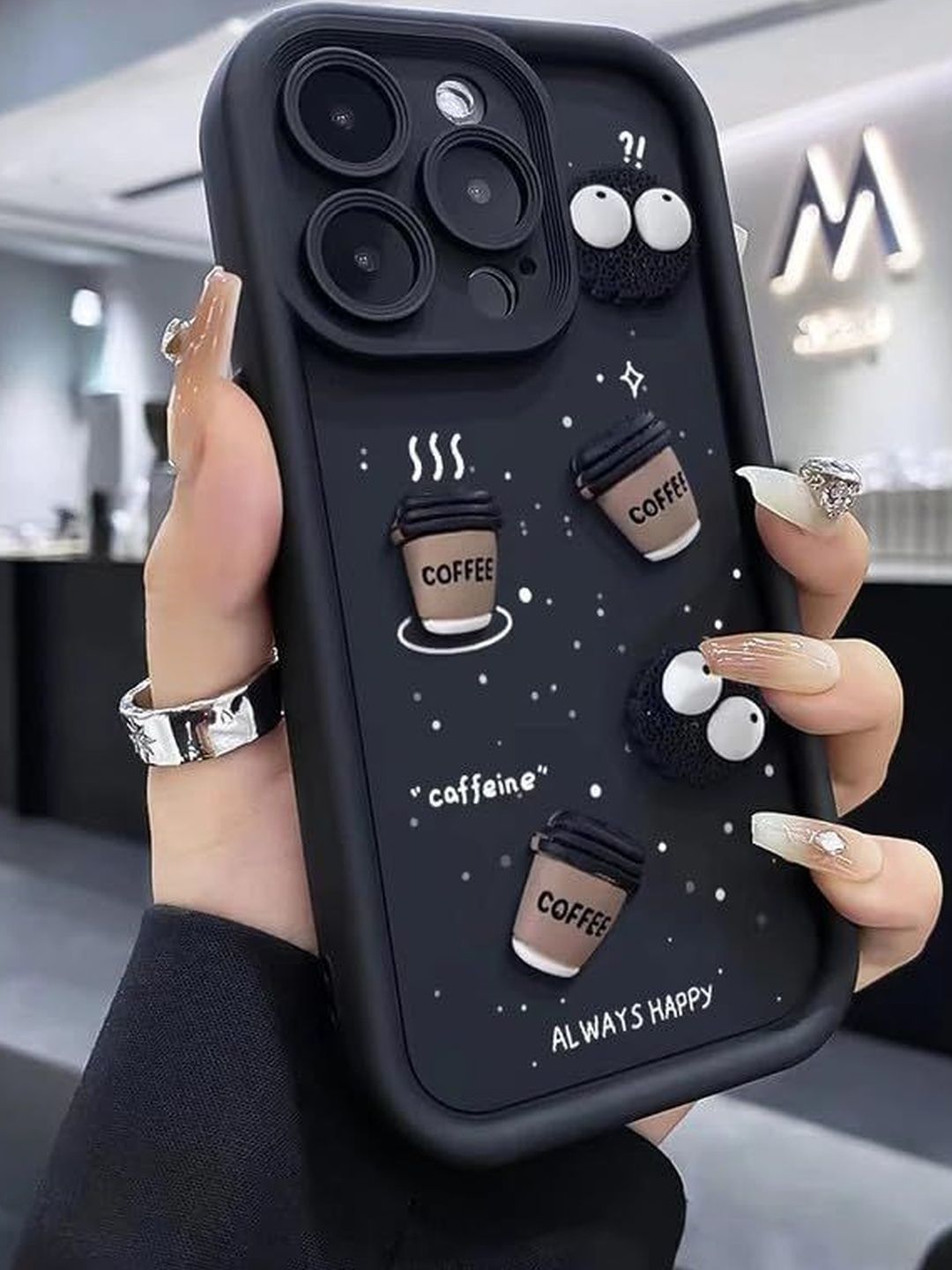 COVERLY Quirky Printed iPhone 15 Pro Back Case Mobile Accessories-image-34