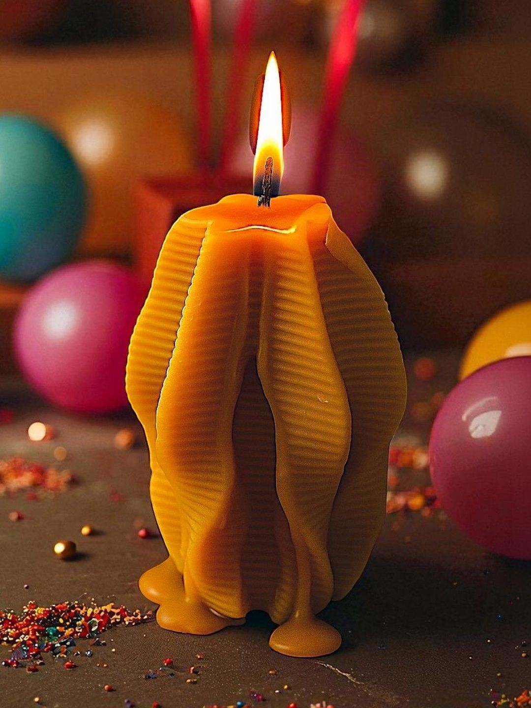 Freebies Yellow & Yellow 1 pieces Candle-picture-31