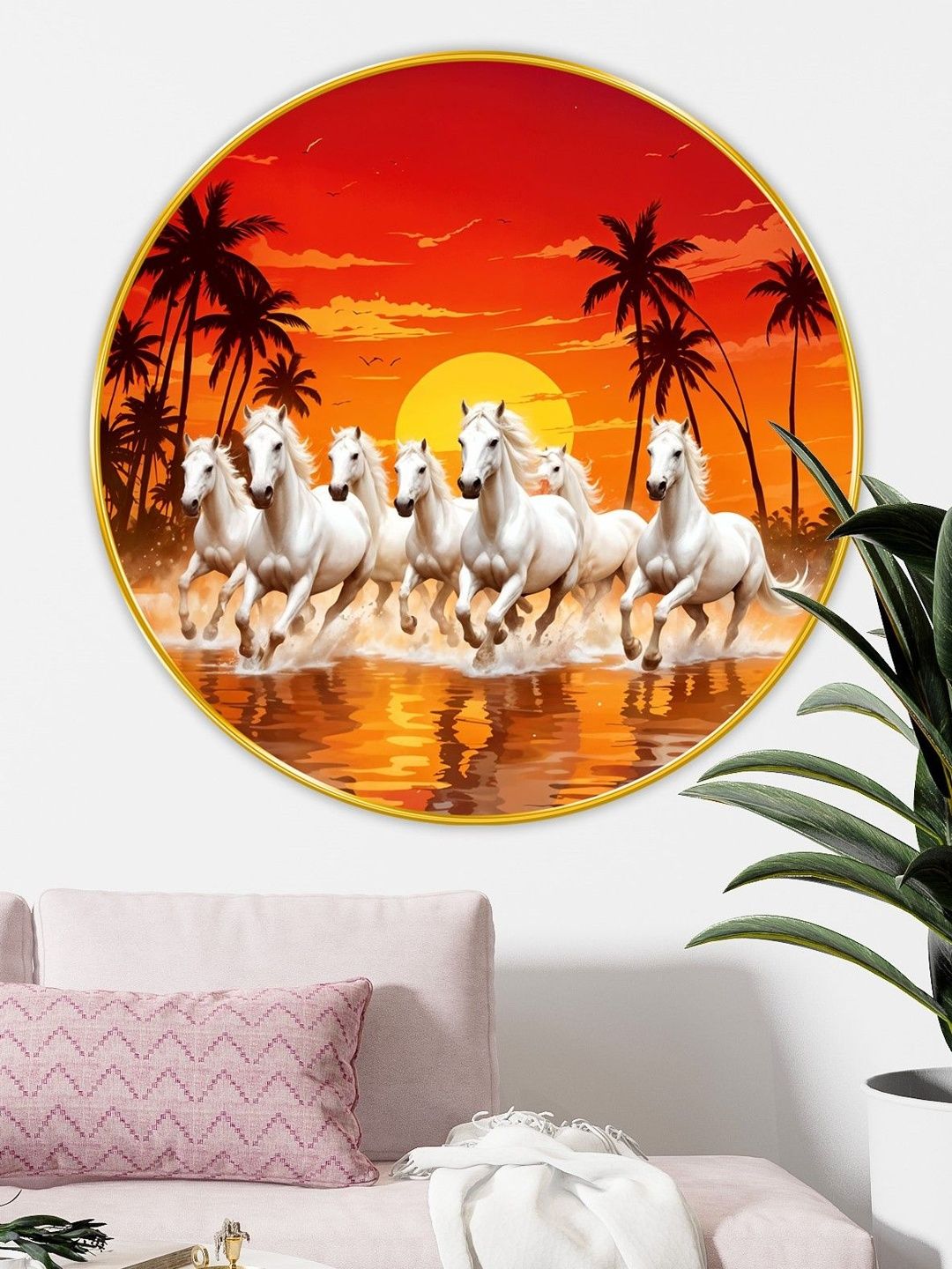 Myntra Elegant Homes Multicoloured MDF Birds and Animals Wall Paintings-image-46
