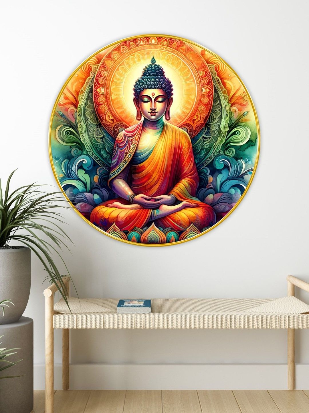 Myntra Elegant Homes Multicoloured MDF Religious Wall Paintings-picture-53