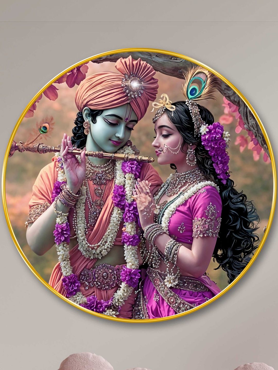 Myntra Elegant Homes Multicoloured MDF Religious Wall Paintings-image-43