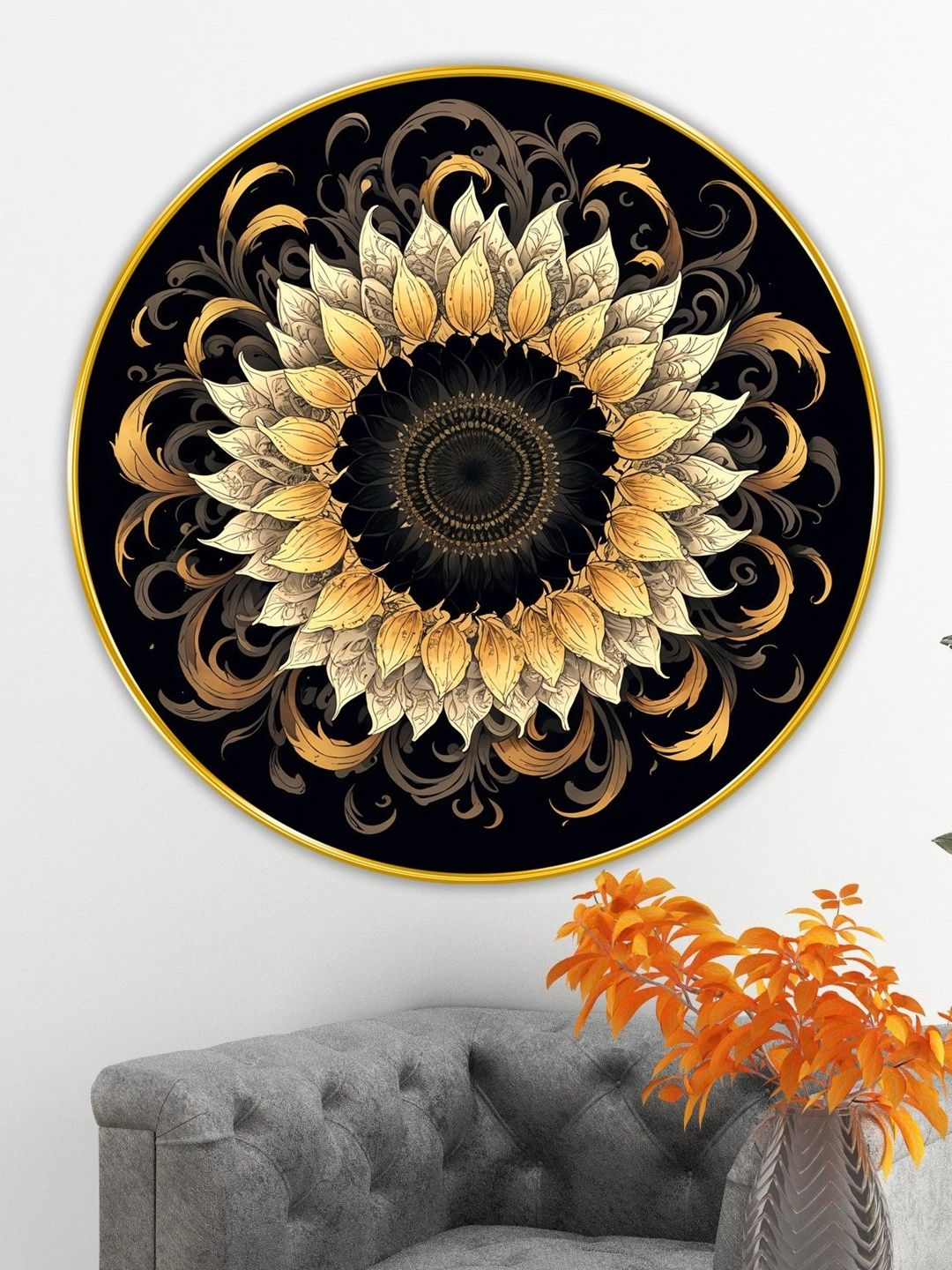 Myntra Elegant Homes Black MDF Other Wall Paintings-picture-28