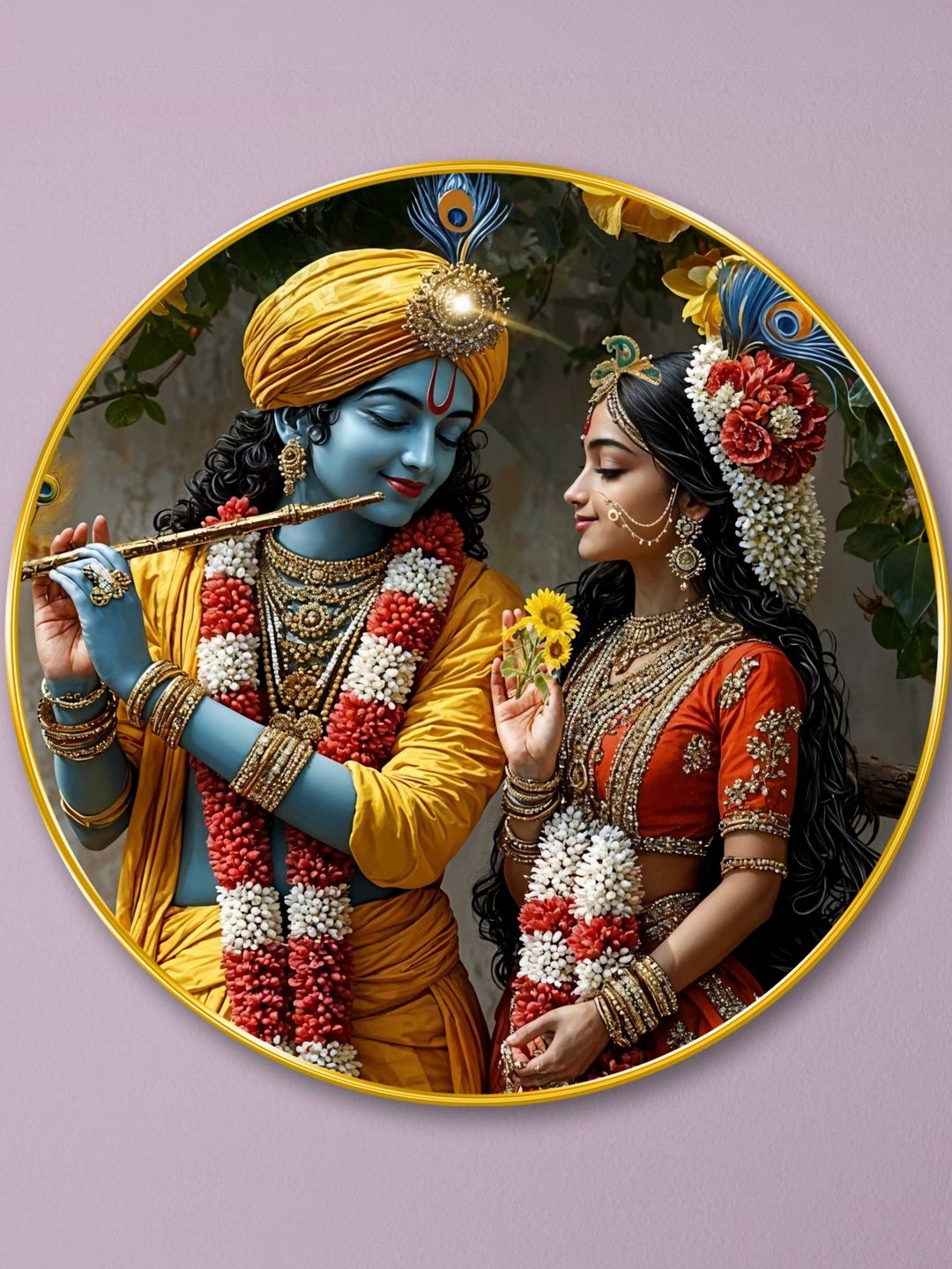 Myntra Elegant Homes Multicoloured MDF Religious Wall Paintings-image-45