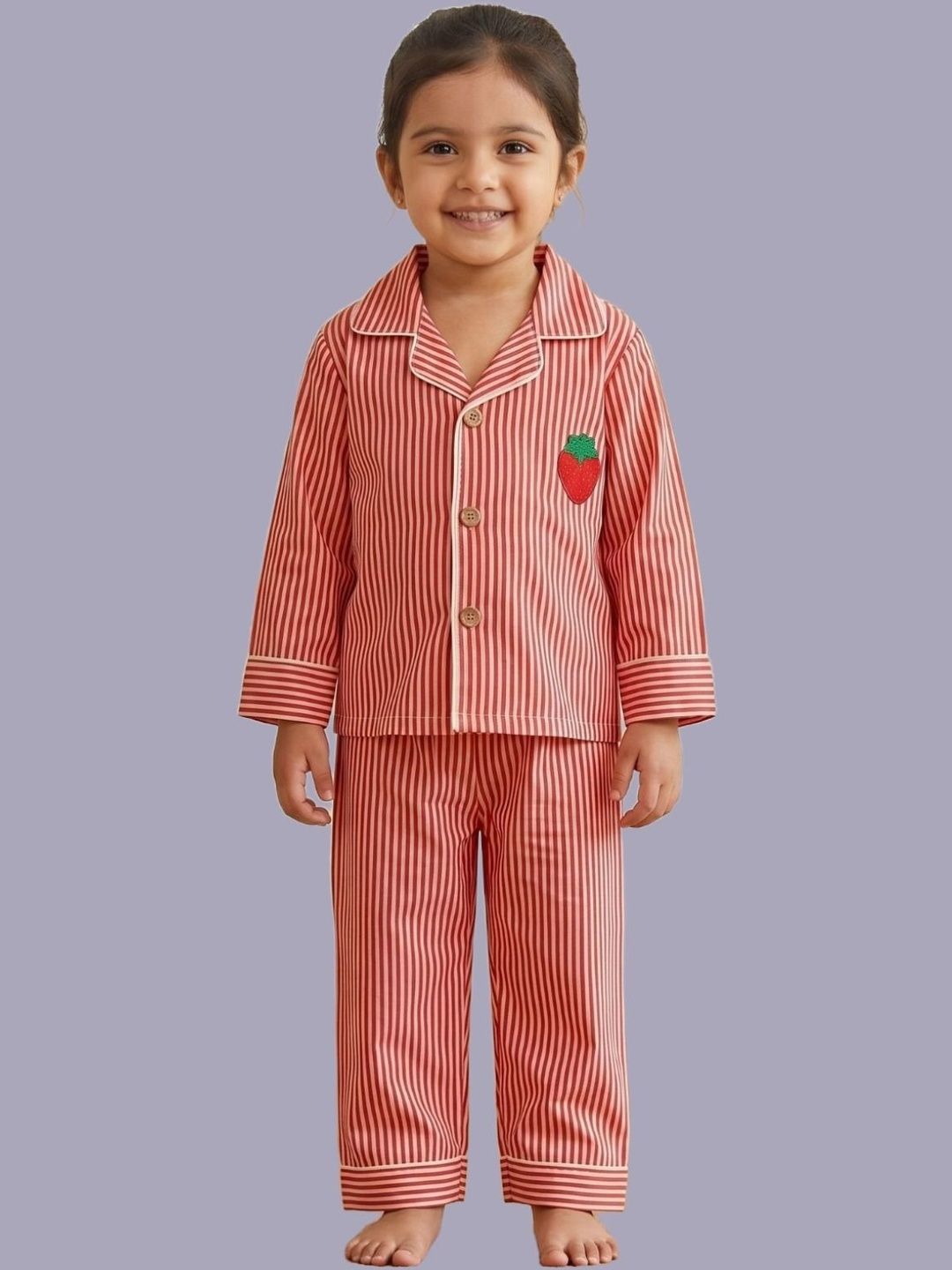 Tippy Top Unisex Kids Striped Night suit-picture-16