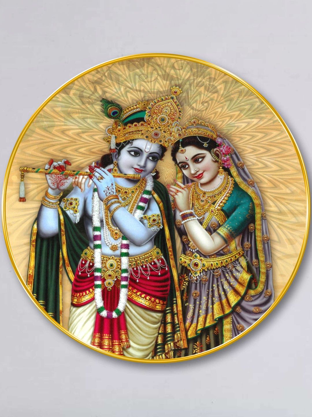 Myntra Elegant Homes Multicoloured MDF Religious Wall Paintings-image-44