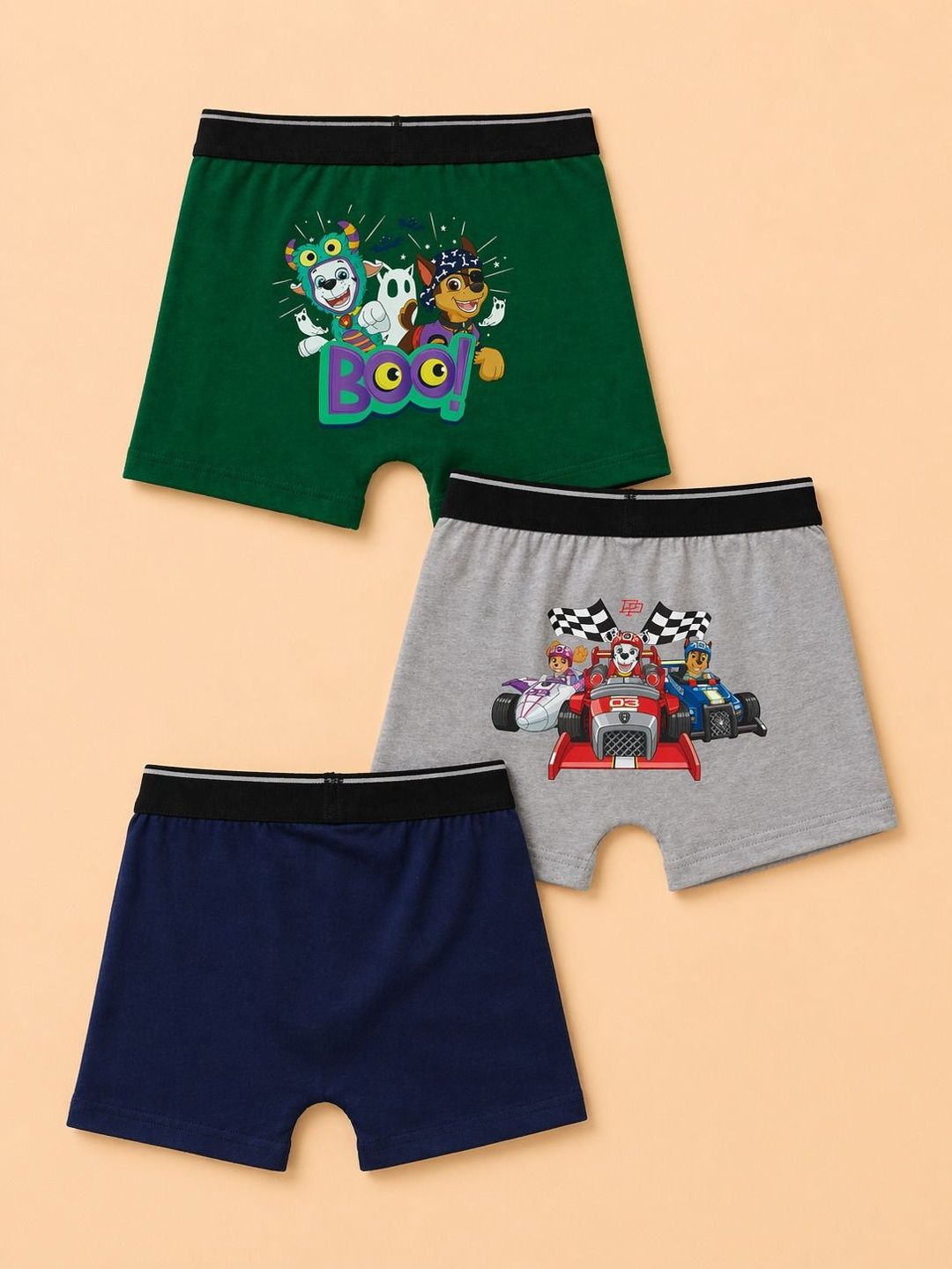 Button Bear Boys Pack of 3 Cotton Printed Trunks-picture-19