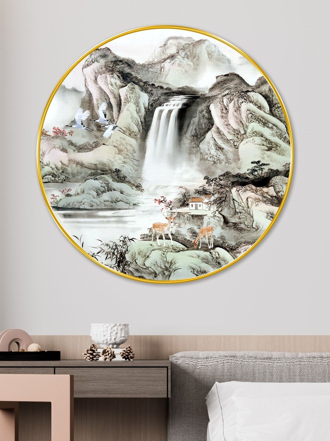 Myntra Elegant Homes Grey MDF Other Wall Paintings-picture-40