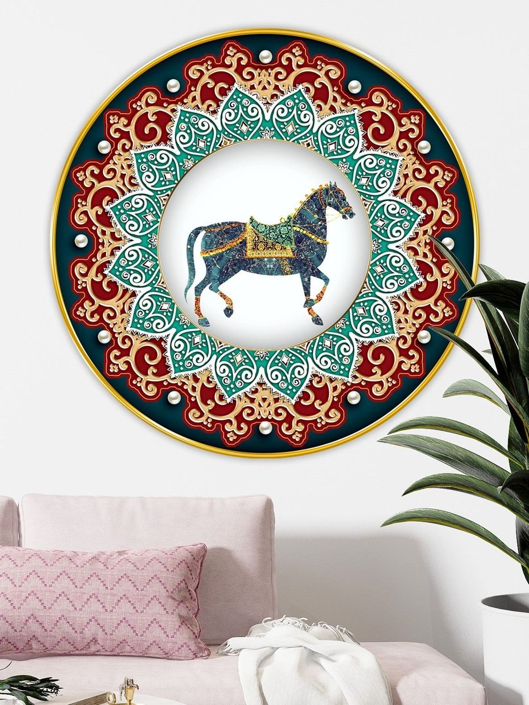 Myntra Elegant Homes Multicoloured MDF Other Wall Paintings-picture-23