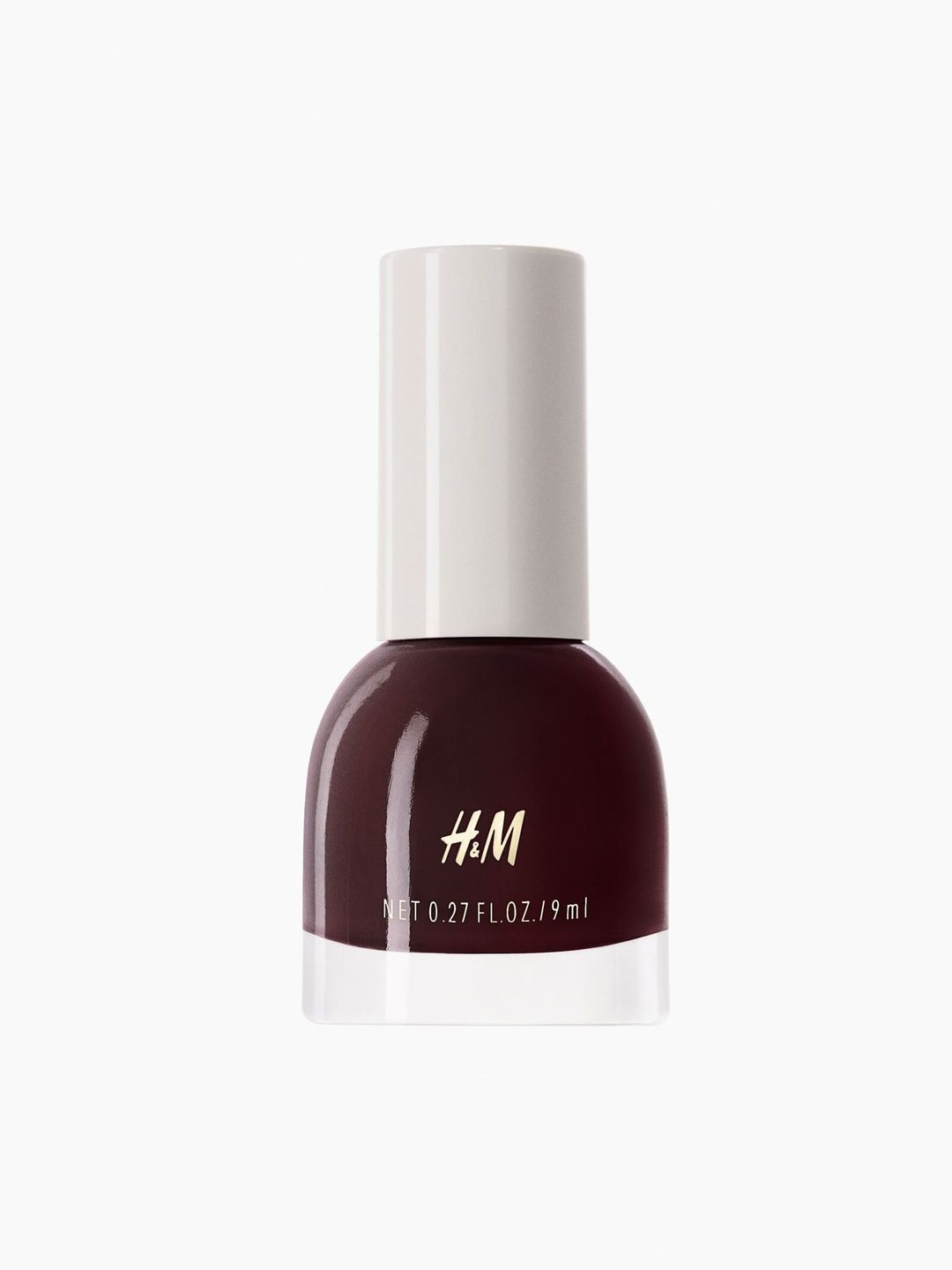 H&M Glossy Quick Dry Nail Polish - 9 ml - Dark Red-picture-31