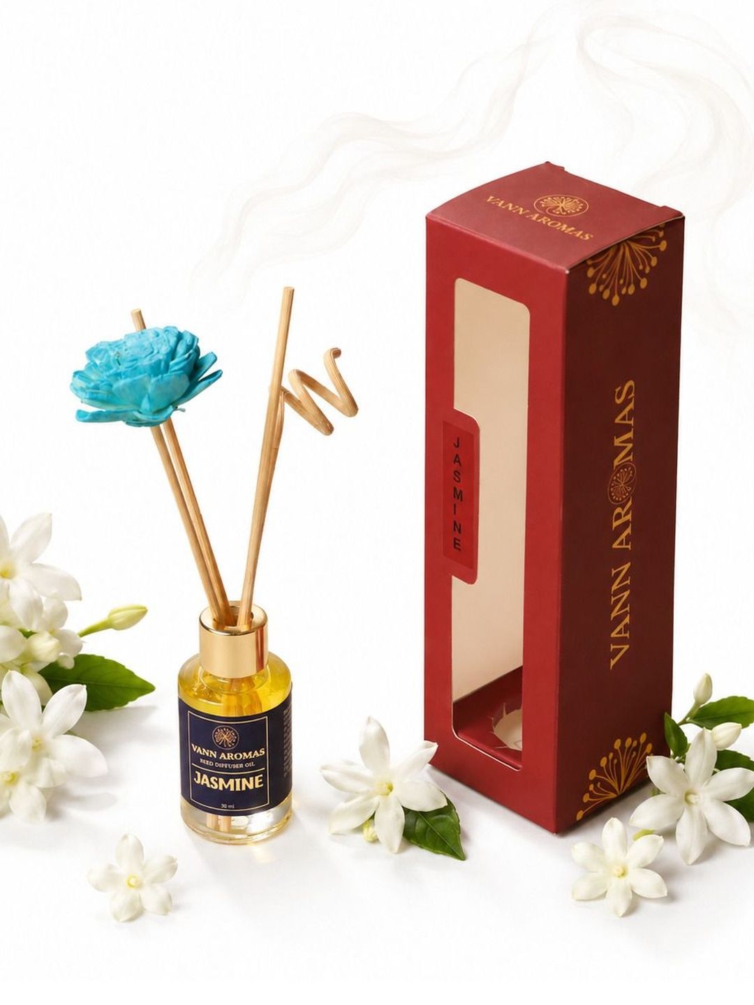 VANN AROMAS Yellow Jasmine Aroma Oil With 4-Pcs Sticks - 30 ml-image-31
