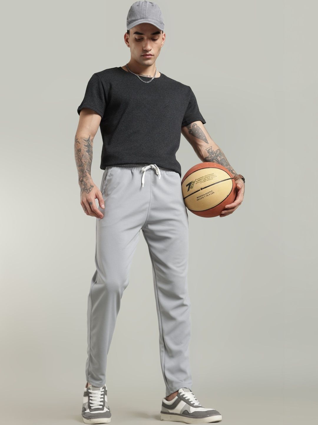 HERE&NOW Men Regular Fit Training Track Pants-picture-32