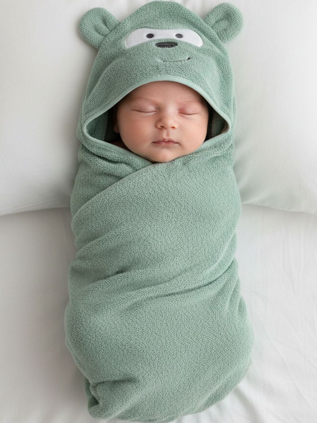 Milkymoon Kids Green & Green 1 Printed Other 300 GSM Bath Towel-picture-26