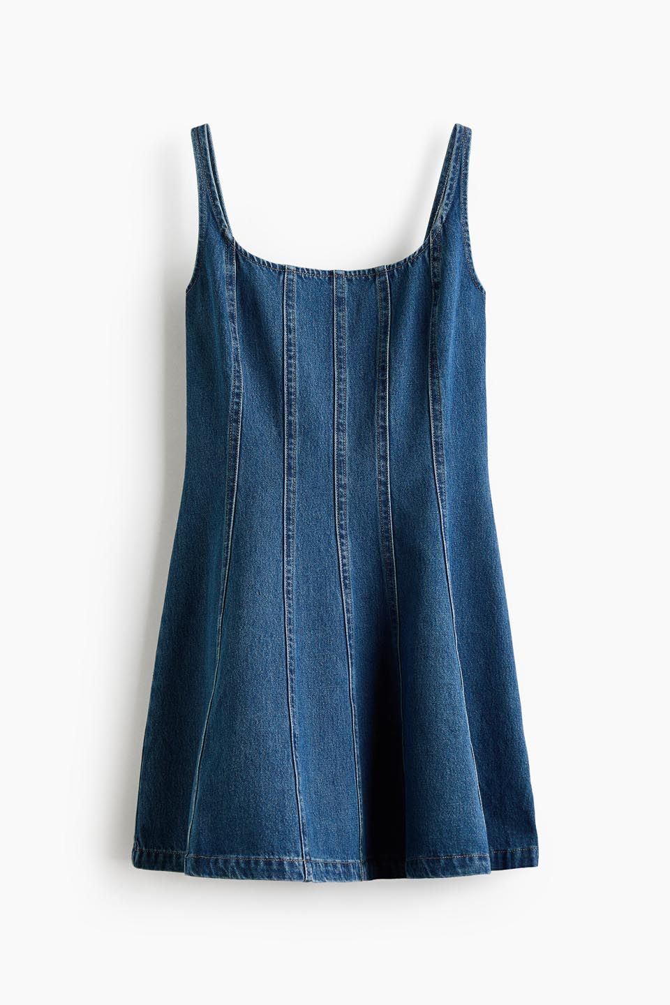 H&M Flared-skirt Denim Dress-picture-53