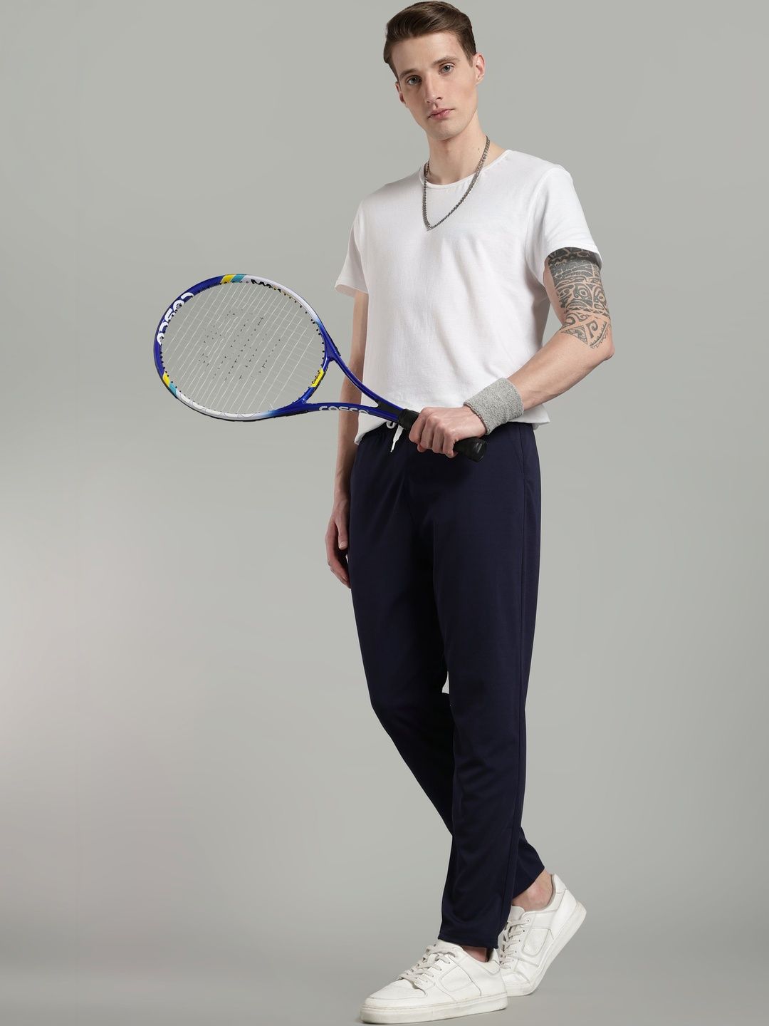 HERE&NOW Men Regular Fit Training Track Pants-picture-38