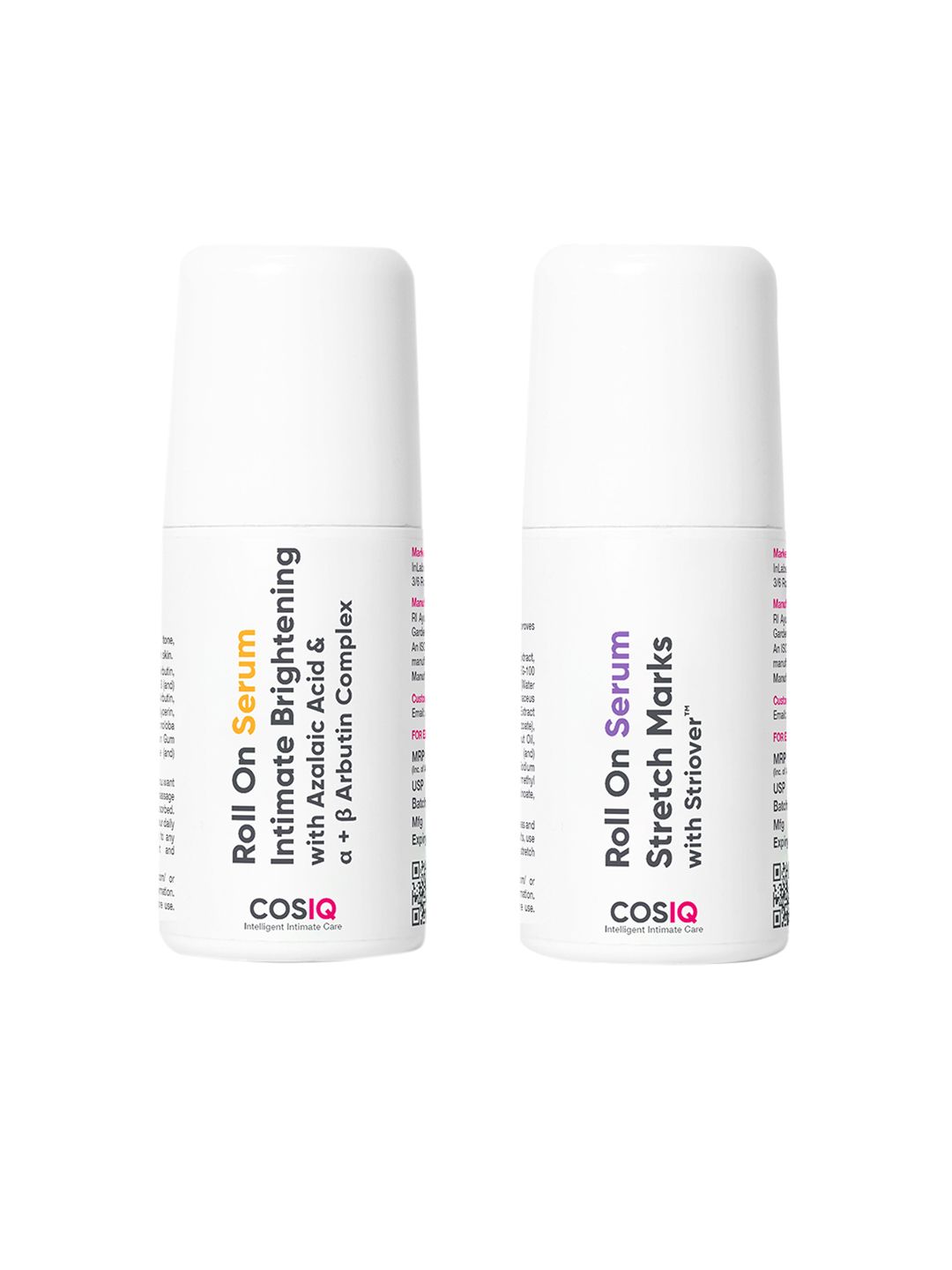 CosIQ Stretch Marks Removal Roll-On Serum & Intimate Brightening Roll-On Serum- 40ml Each-image-4