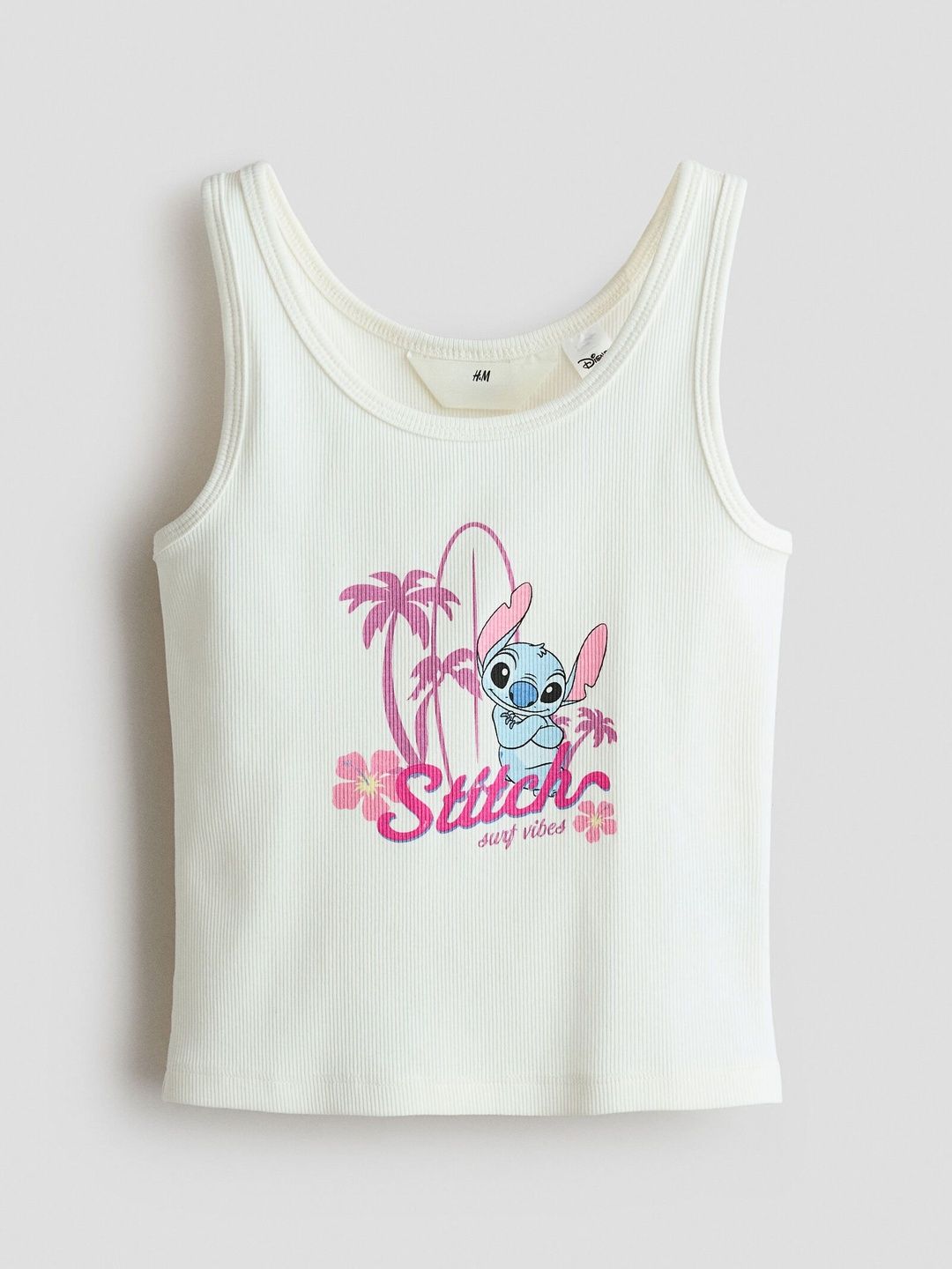 H&M Ribbed Print-Motif Vest Top-picture-36