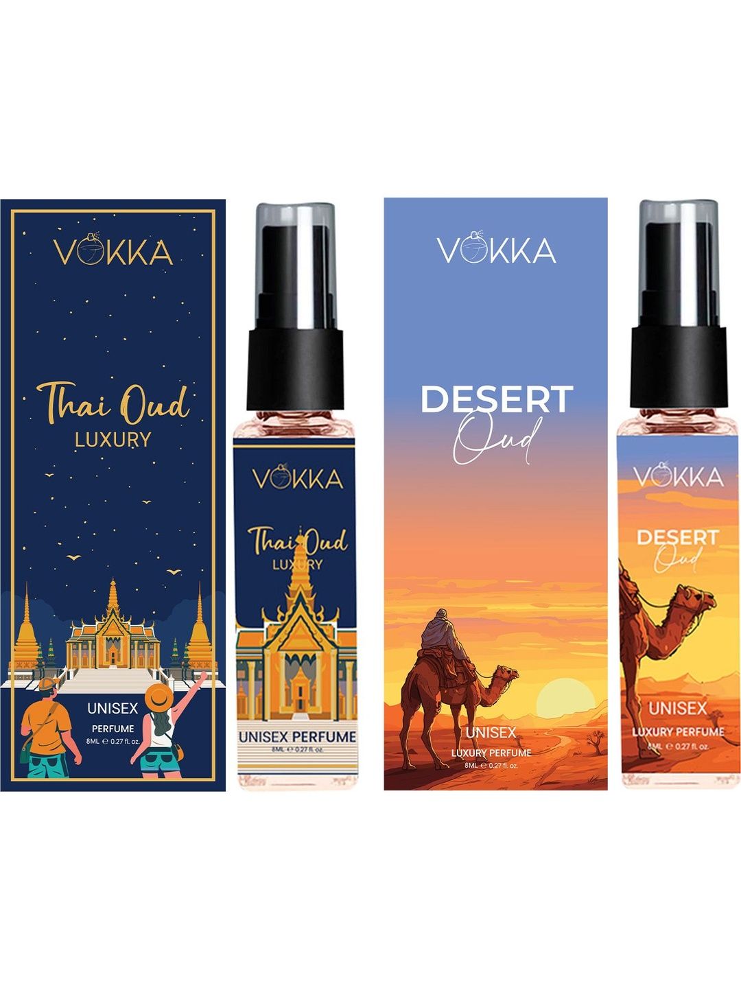 VOKKA Set Of 2 Thai Oud & Desert Oud Eau De Perfum - 8 ml Each-picture-18
