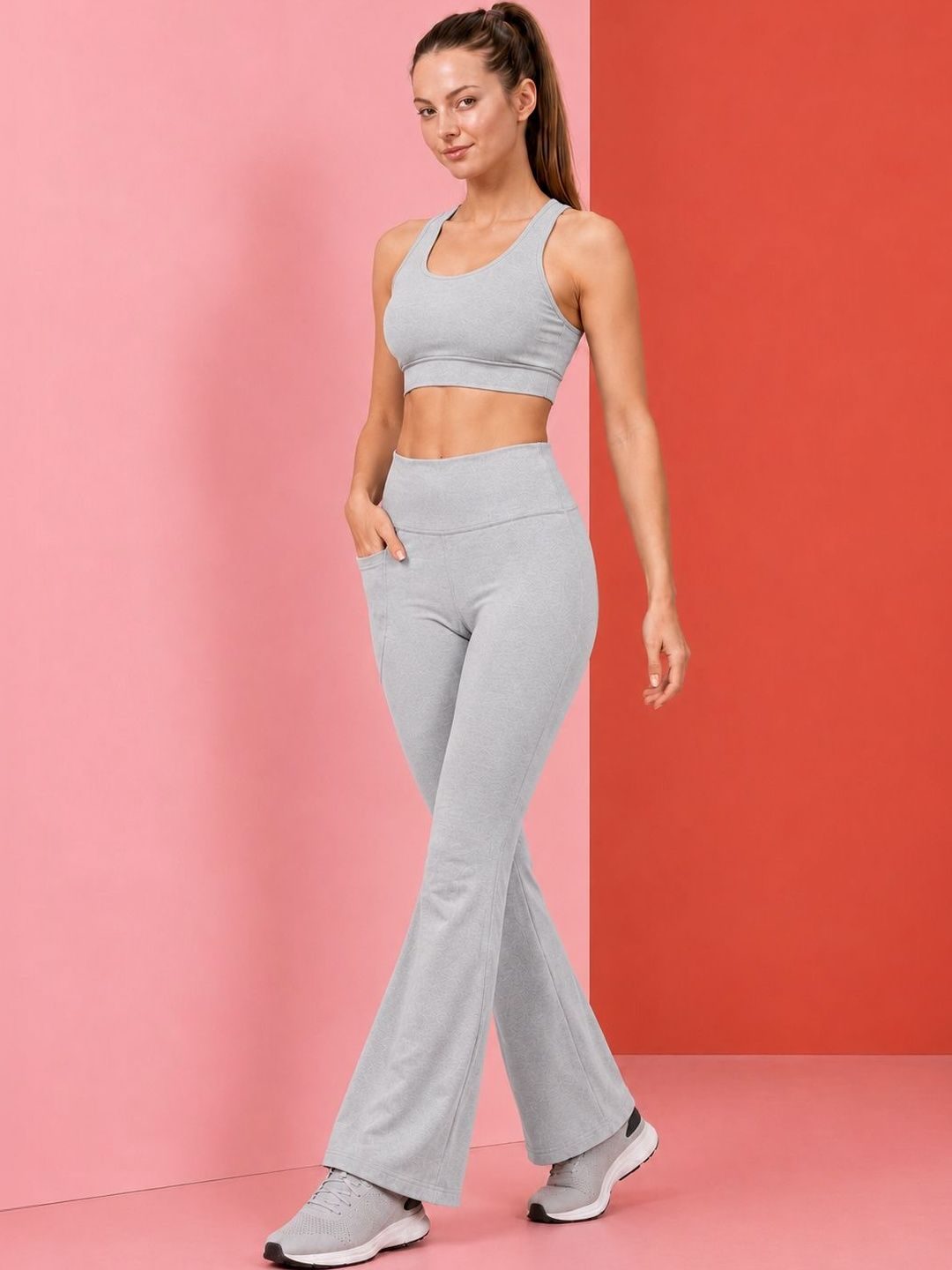 POOJARAN SAREE Women High-Rise Tracksuits-picture-34