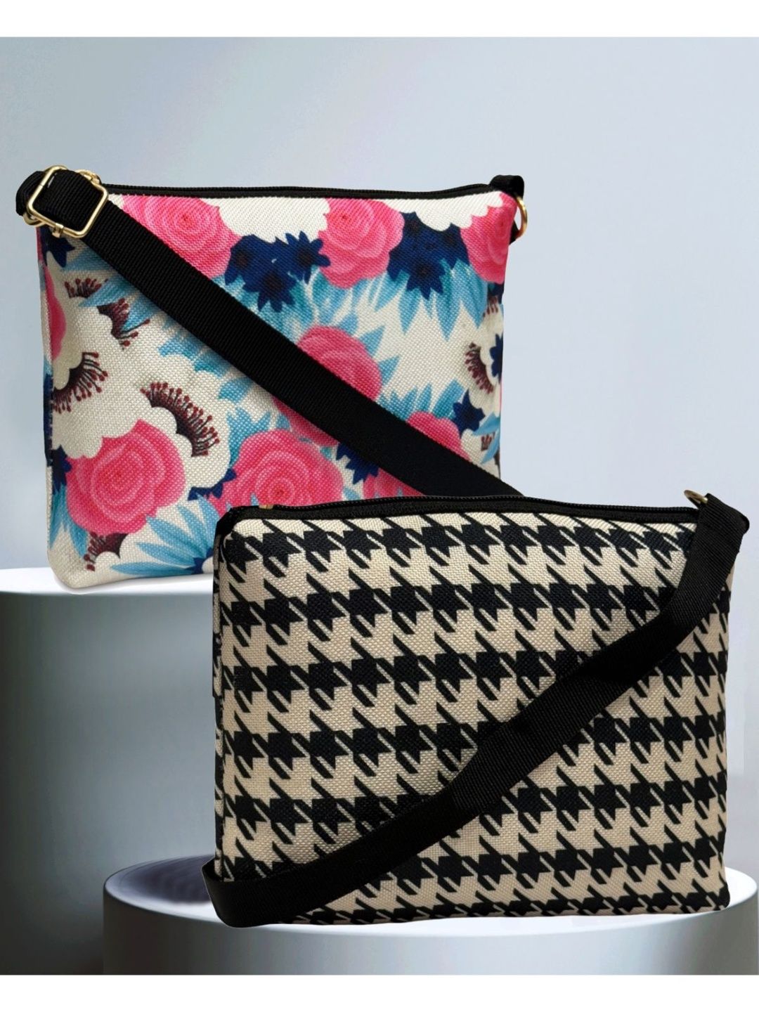 HERE&NOW Geometric Printed Sling Bag-picture-37