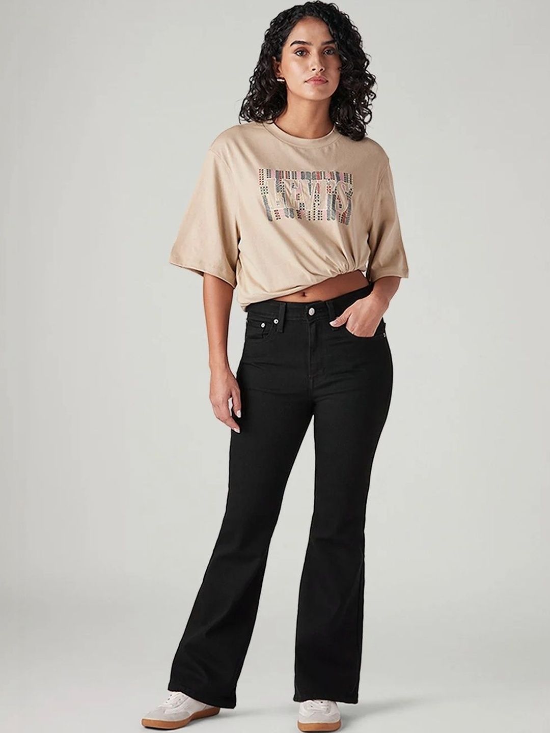 Levis Women Classic Flared High-Rise Stretchable Jeans-picture-12