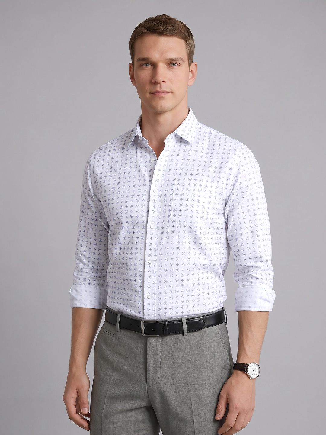 Blackberrys Printed Pure Cotton Formal Shirt-picture-37