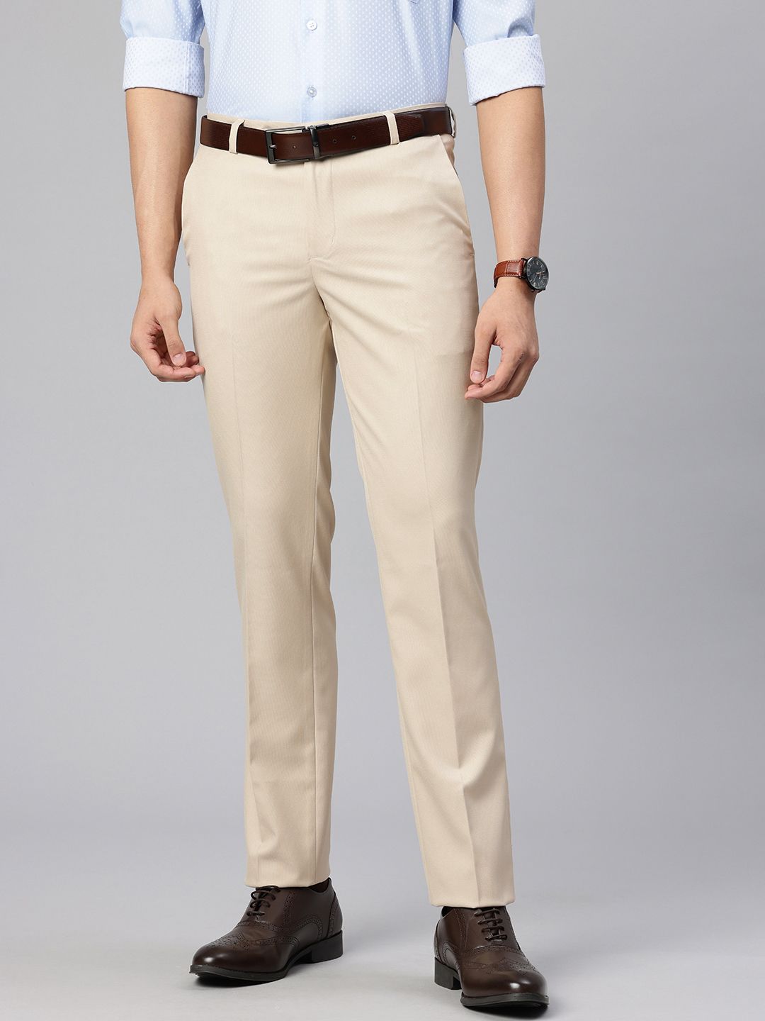 Majestic Man Slim Fit Wrinkle Free Formal Trousers-picture-20