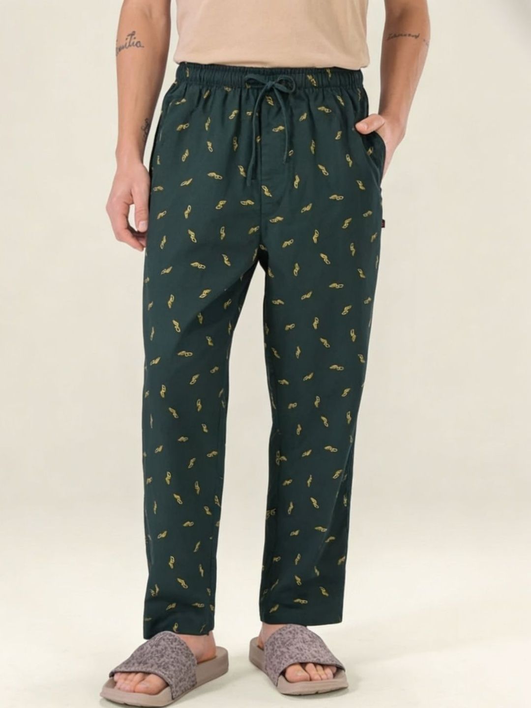 Boxy Crew Mens Printed Cotton Lounge Pants-picture-28
