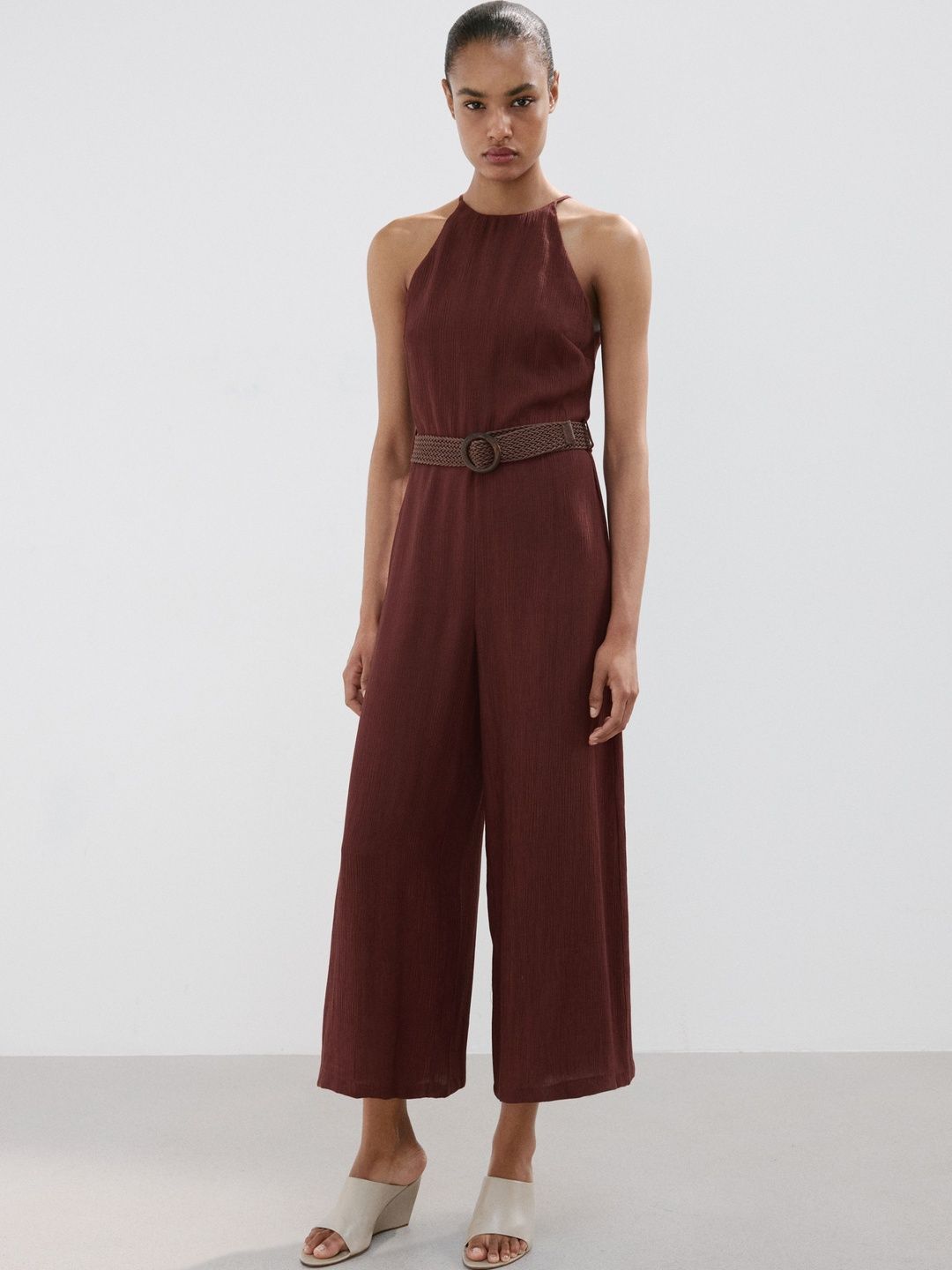 MANGO Halter Neck Basic Jumpsuit-picture-17