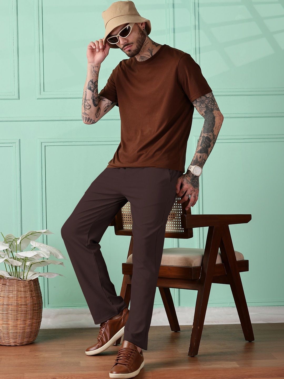 HERE&NOW Men Regular Fit Track Pants-picture-16