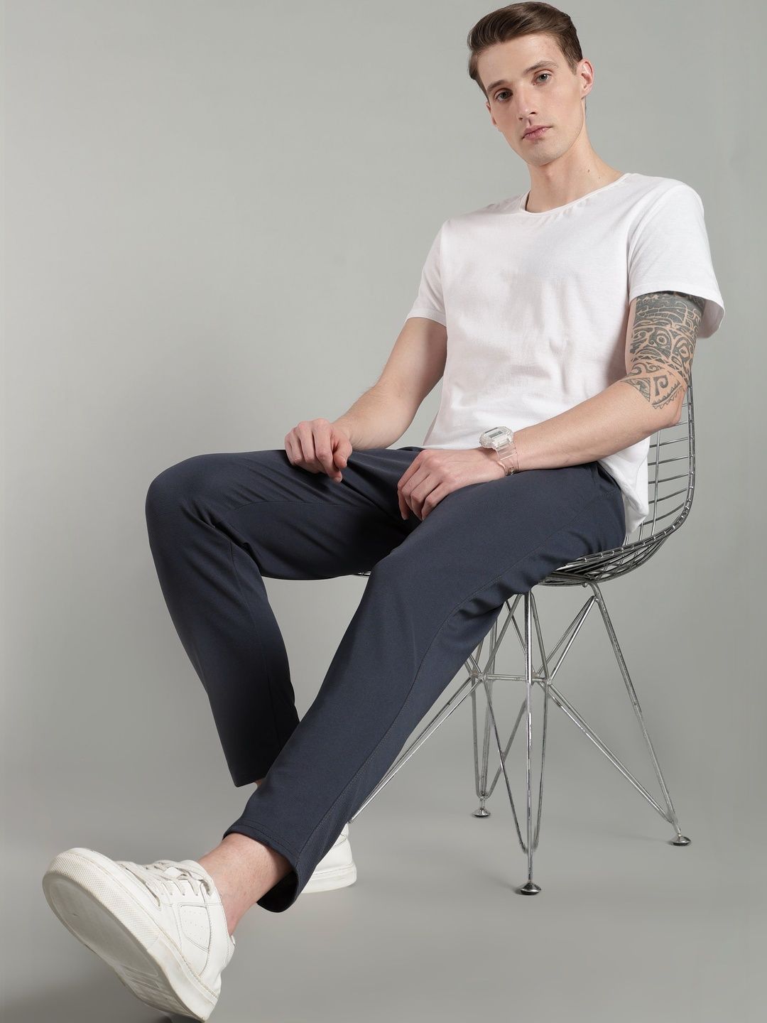 HERE&NOW Men Regular Fit Joggers-picture-38