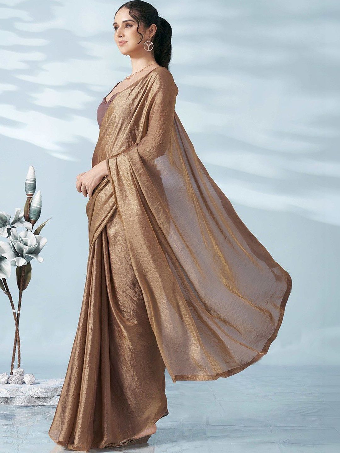 MS RETAIL Woven Design Satin Designer Saree-picture-14