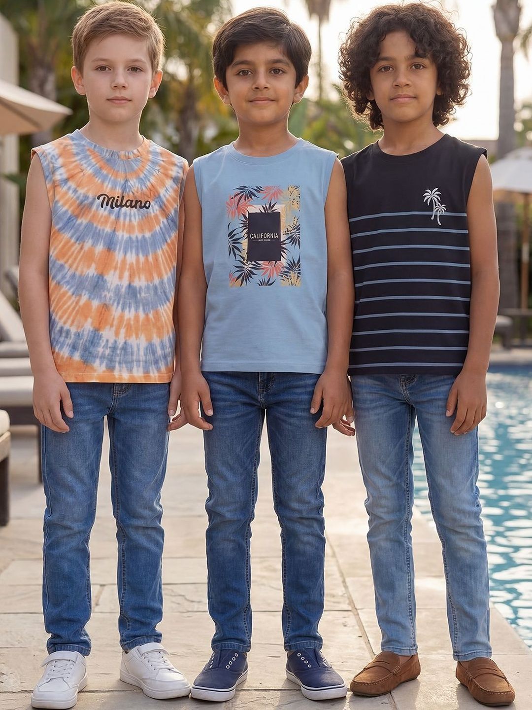 HELLCAT Boys Pack of 3 Graphic Printed Regular Innerwear Vests-picture-32