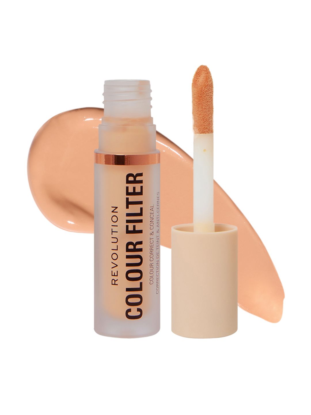 Makeup Revolution London Colour Filter Correcting Concealer - 4 g - Peach-picture-12