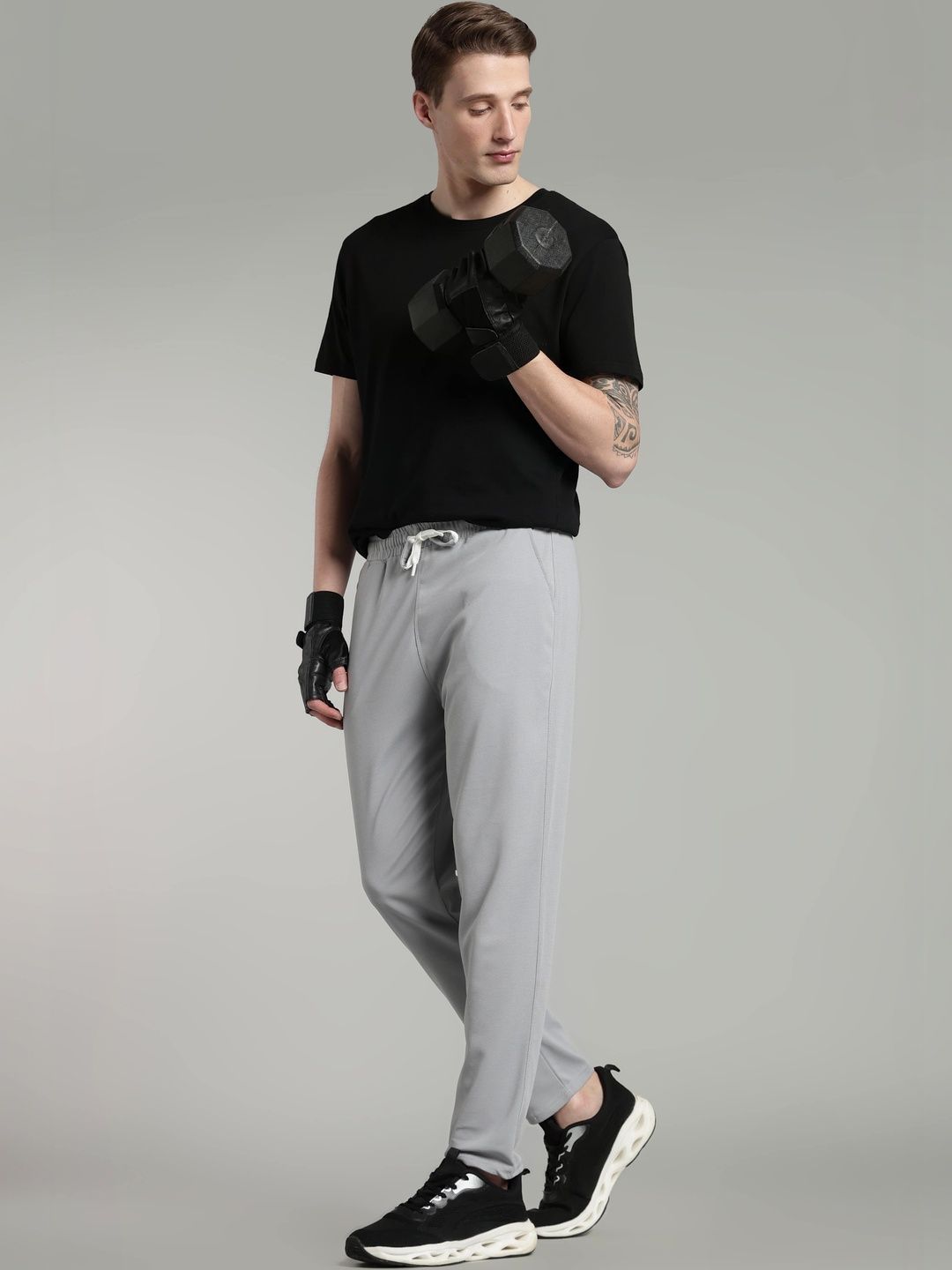 HERE&NOW Men Regular Fit Training Track Pants-picture-52
