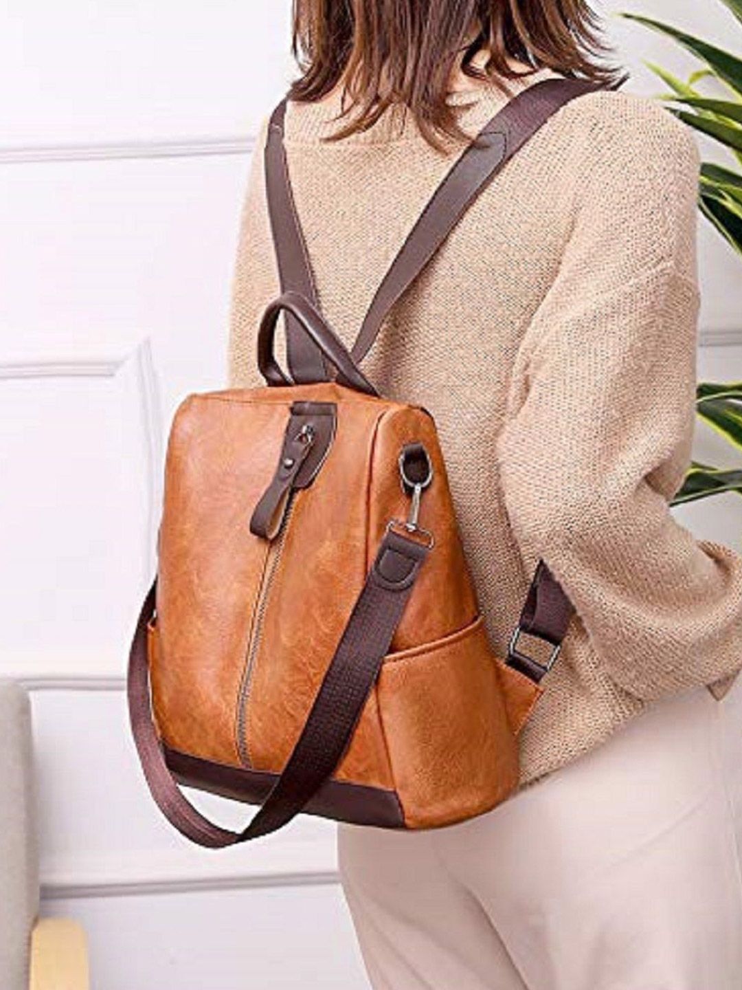 MomsyStore Women Colourblocked Backpack-image-45