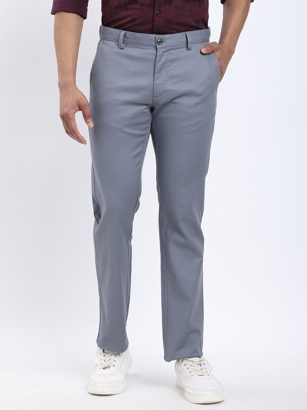 Indian Terrain Men Brooklyn Slim Fit Trouser-picture-28