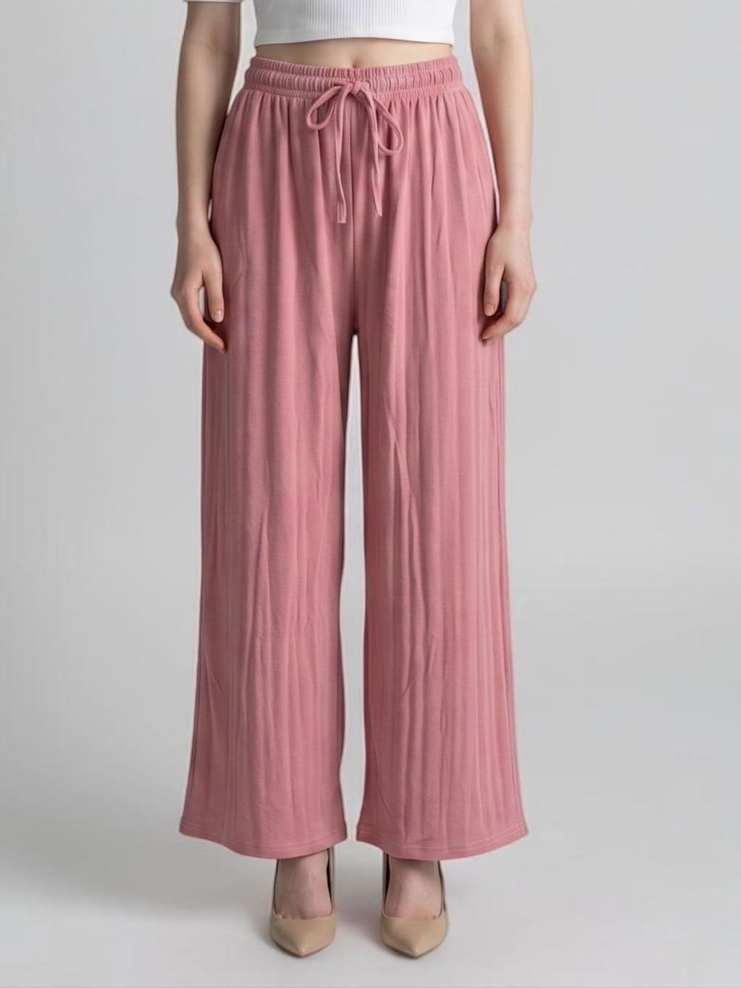 Nelwin Ji Women Knitted Palazzos-picture-15
