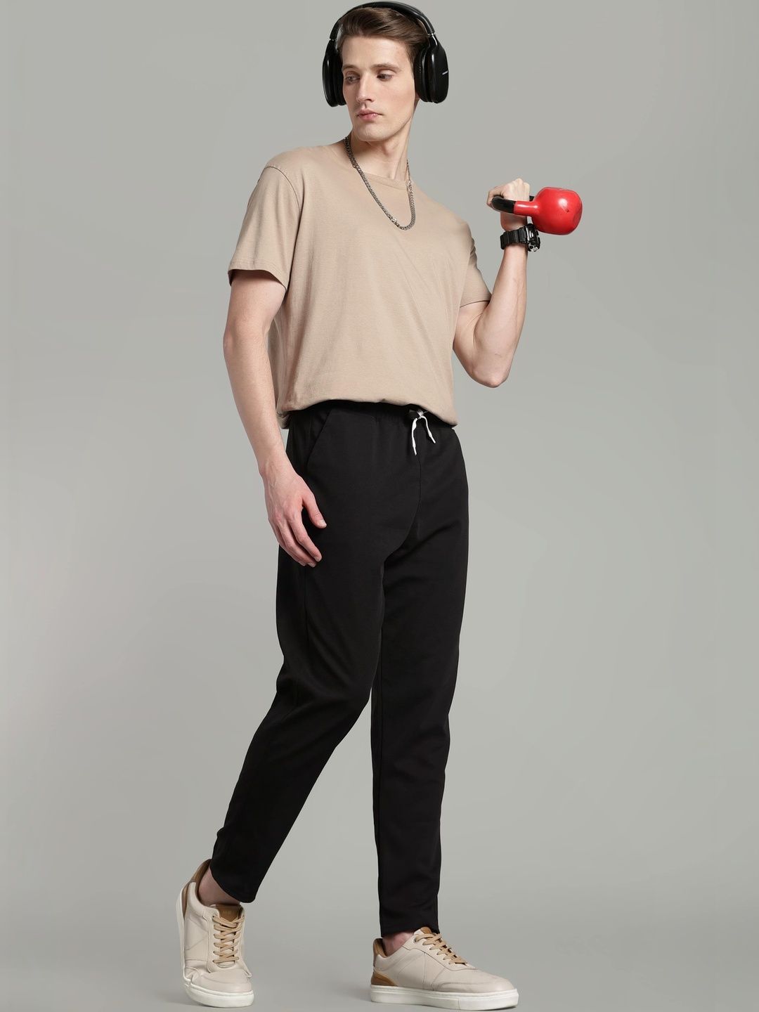 HERE&NOW Men Regular Fit Training Track Pants-picture-52