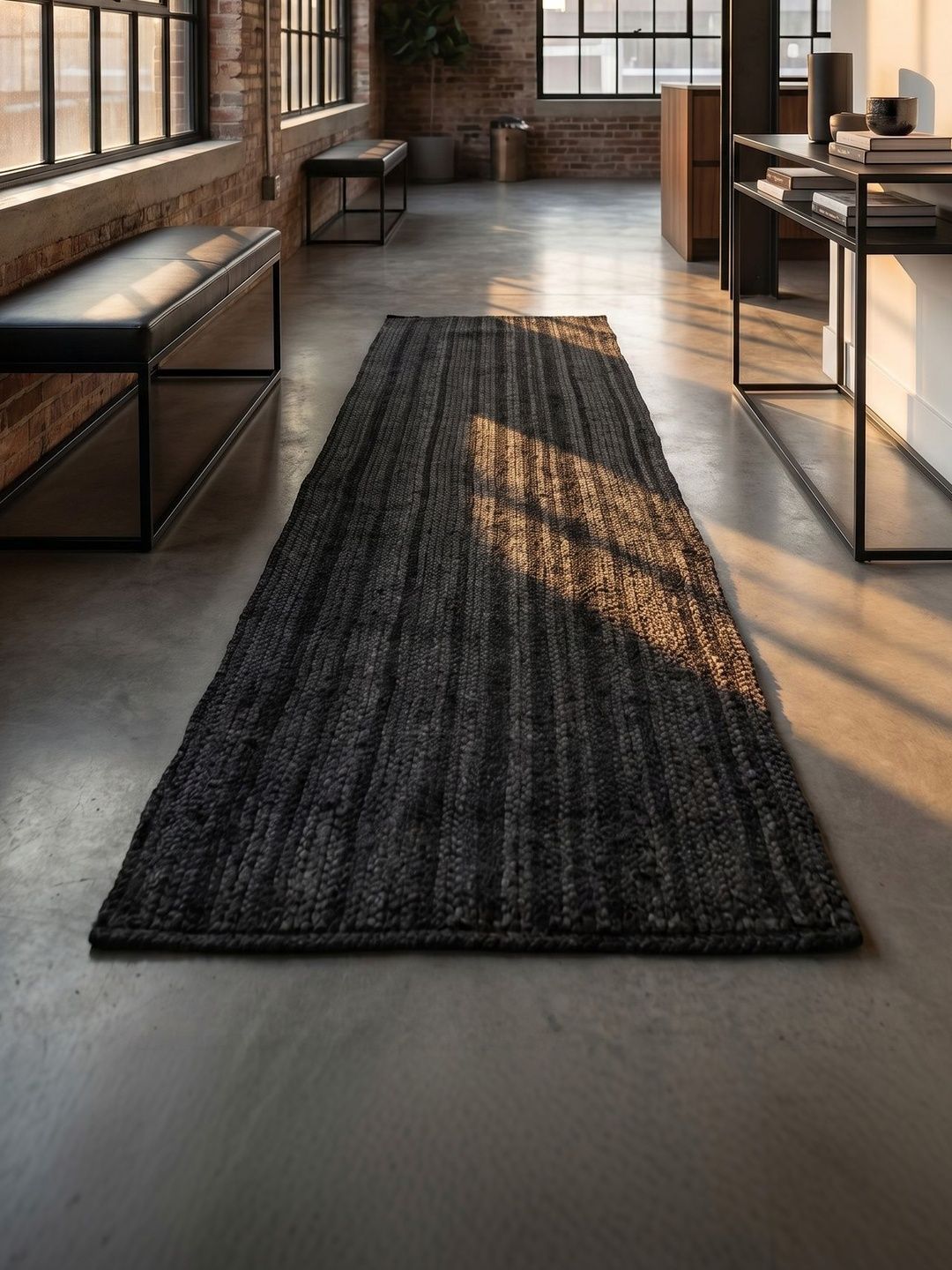 ASTERLANE Black Solid Handmade Other Carpet-picture-11