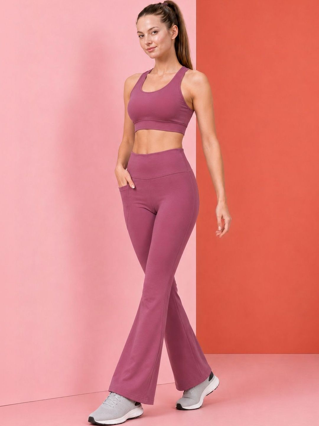 POOJARAN SAREE Women High-Rise Tracksuits-picture-33